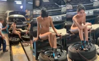 Em gái mẫu nude trong xưởng xe ô tô - Em gái mẫu nude trong xưởng xe ô tô (2024)